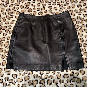 Vintage Leather Skirt by Express 3/4